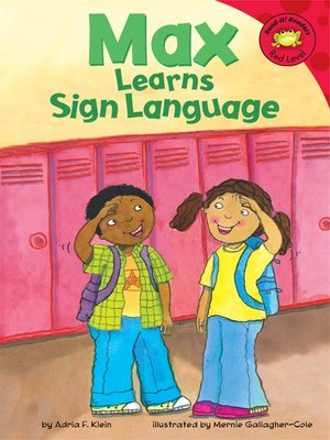 cover image of Max Learns Sign Language